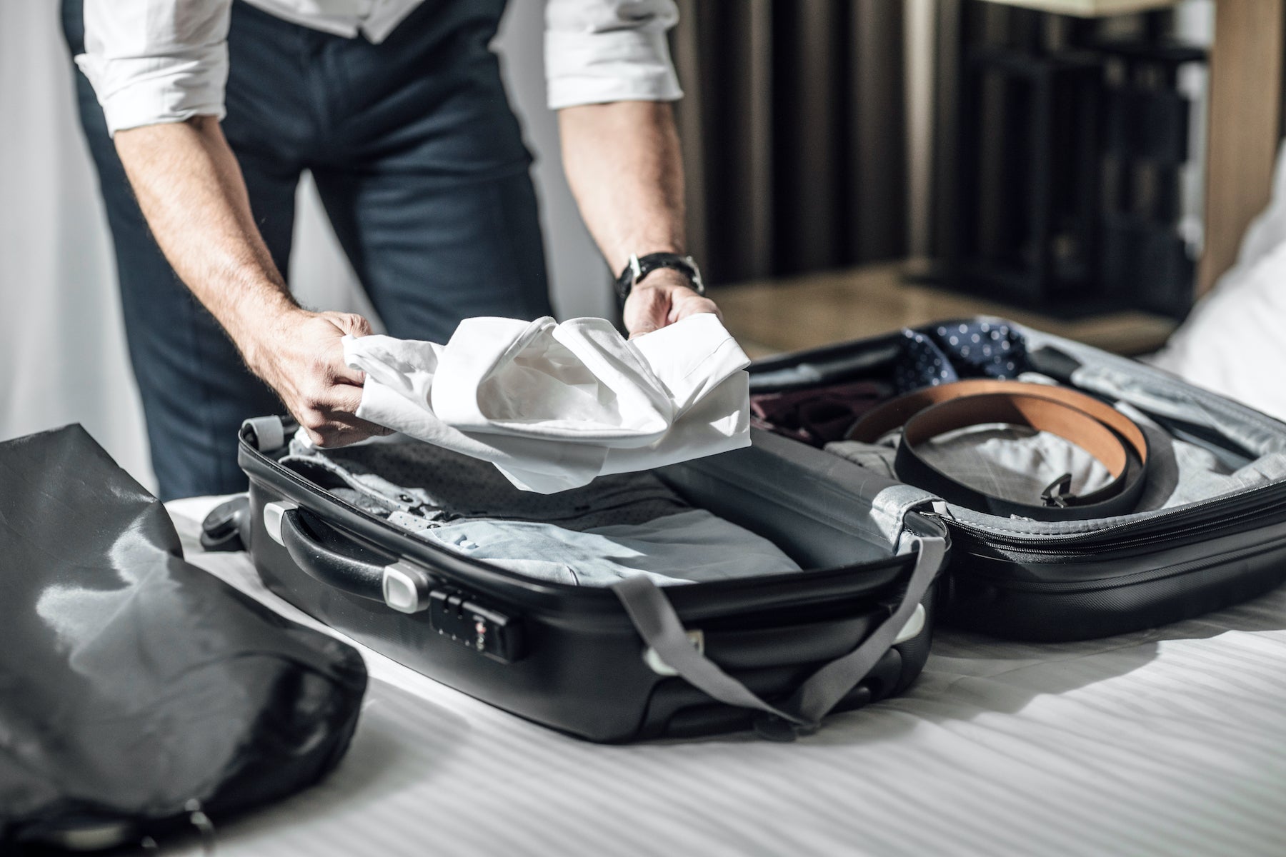 fold dress shirts for travel Packing Delicate Clothes: How to Fold a Dress Shirt