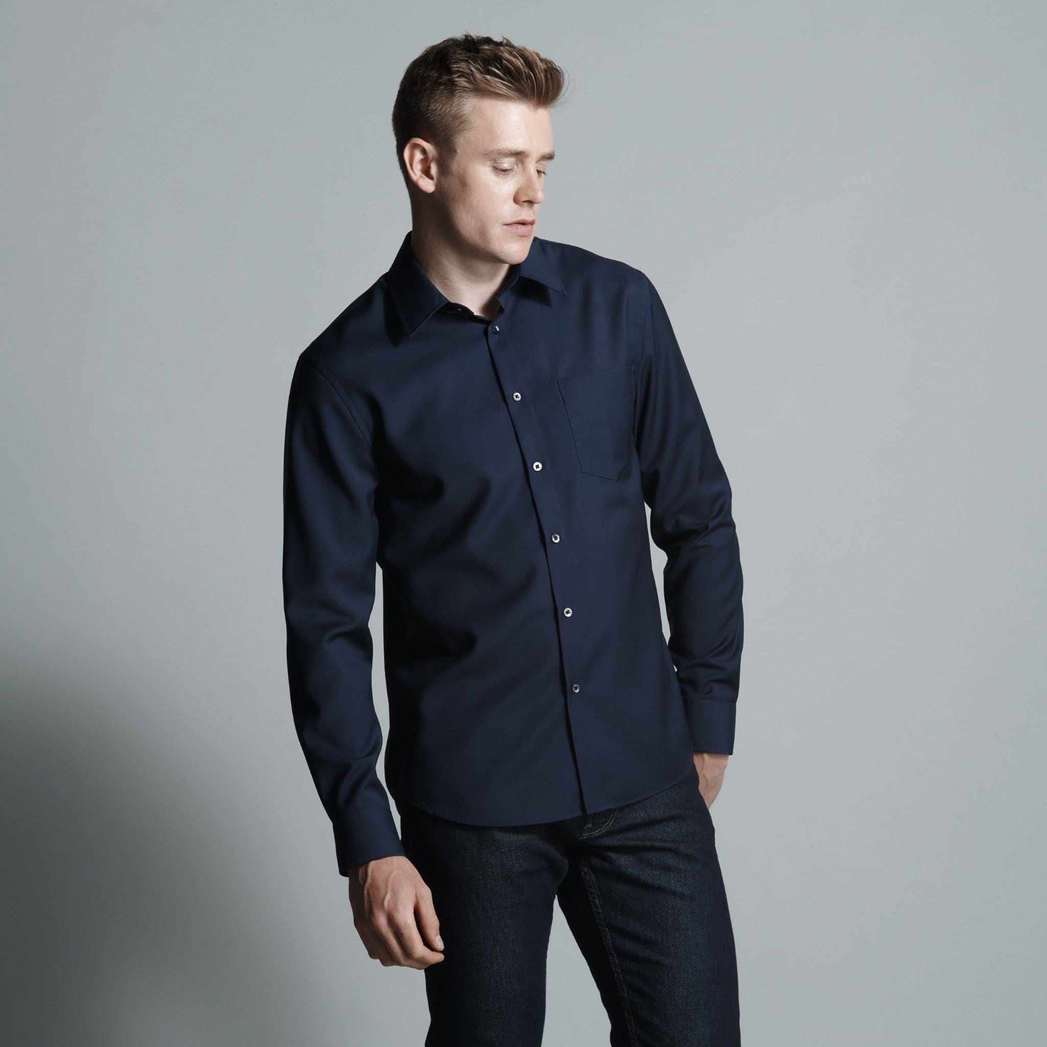 Single Pocket Italian Navy / XS / Modern Single Pocket Italian Navy / XS / Modern
